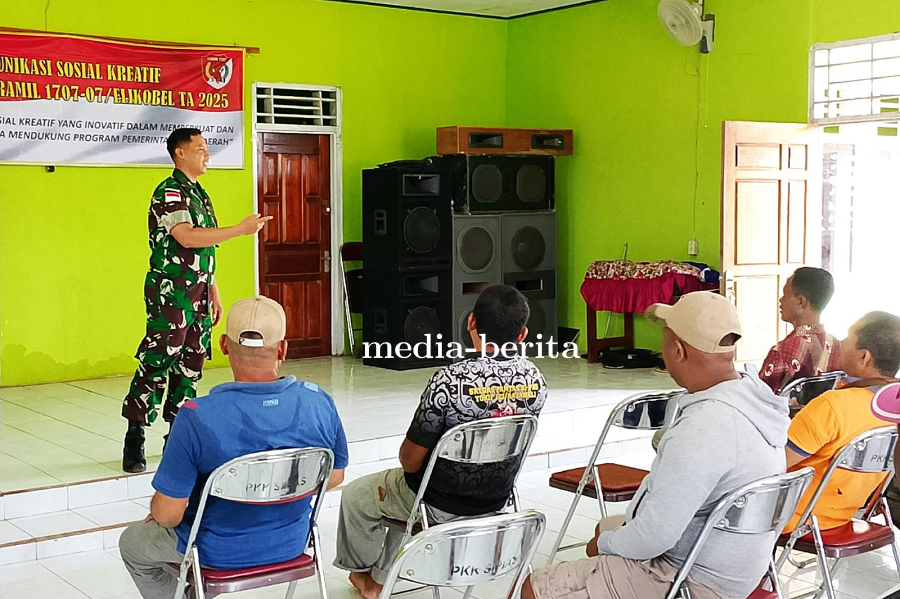 Koramil Elikobel Gelar Komsos Kreatif, Perkuat Kebersamaan dan Dukung Program Pemerintah