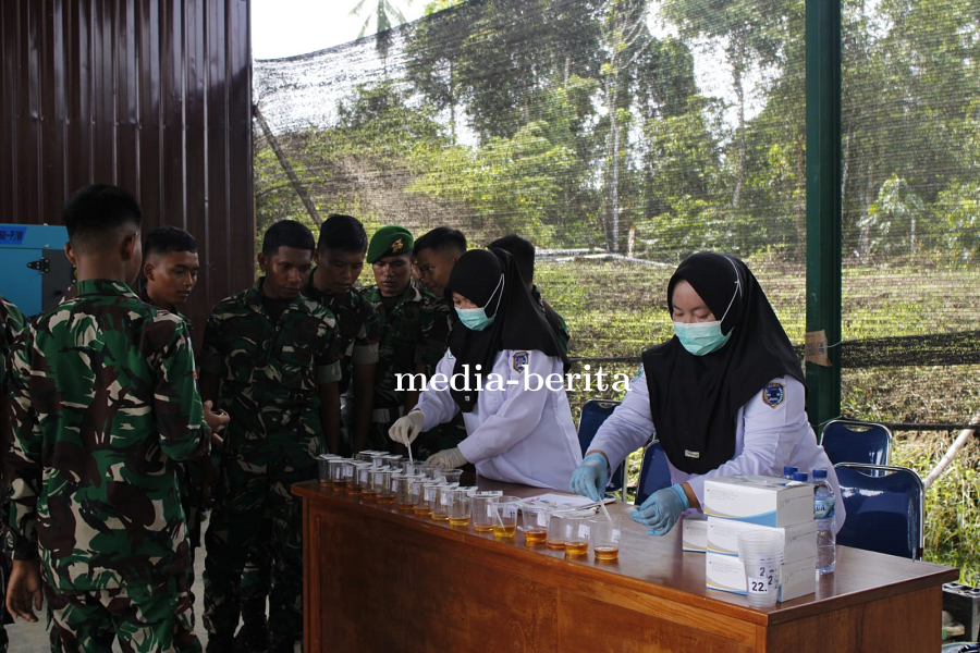 Perangi Narkoba, Yonif 809/NTM Gelar Sosialisasi P4GN dan Pemeriksaan Kesehatan