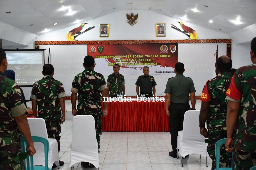 Perkuat Sinergi TNI dan Media, Pusterad Gelar Pembinaan Media Teritorial di Kodim 1707/Merauke