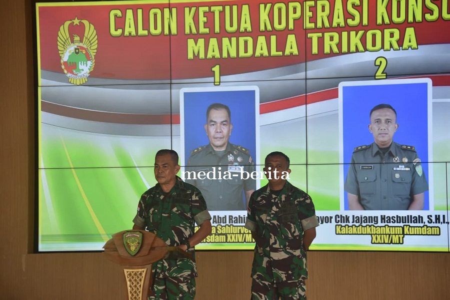 Rapat Pembentukan Pengurus Koperasi Konsumen Mandala Trikora Digelar di Makodam XXIV/MT