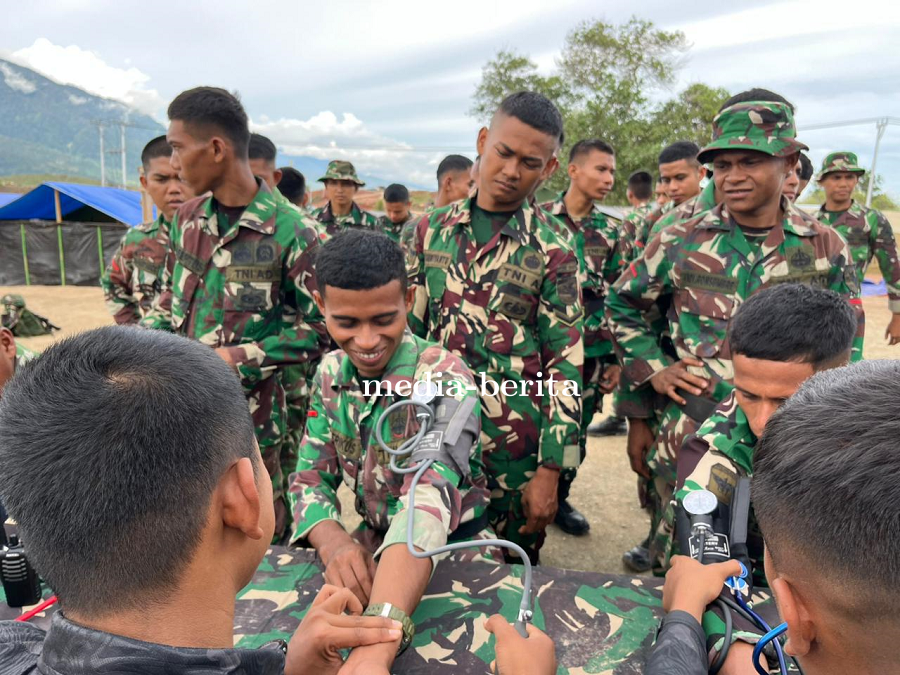 Tingkatkan Fisik Prima di Bulan Suci Ramadhan, Yonif TP 810/BEM Laksanakan Latihan Lintas Medan