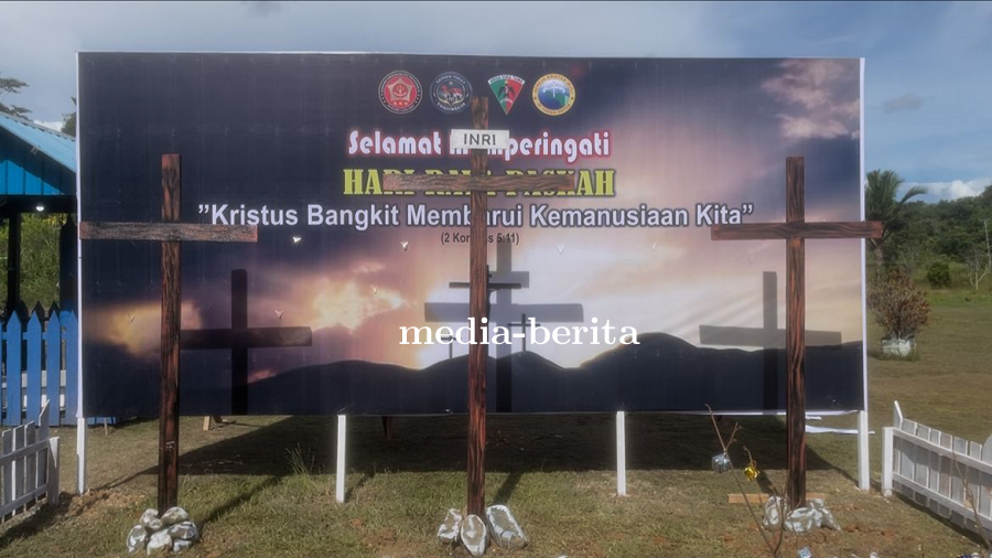 Harapan Baru di Hari Kemenangan: Pos Kotis Senggi Satgas Yonif 753/AVT Sambut Paskah dengan Hias Ger