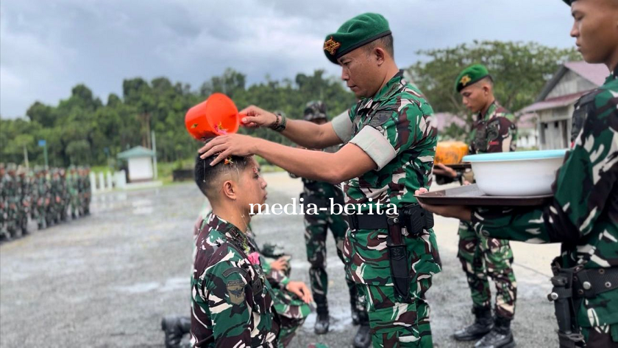 Derap Langkah Nanggala: Yonif TP 809/NTM Tempa Kebanggaan Prajurit Melalui Tradisi Masuk Satuan