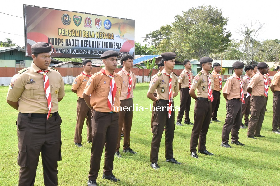 Tanamkan Semangat Bela Negara, Kodim 1707/Merauke Gelar Persami KKRI Bagi Pelajar SMA