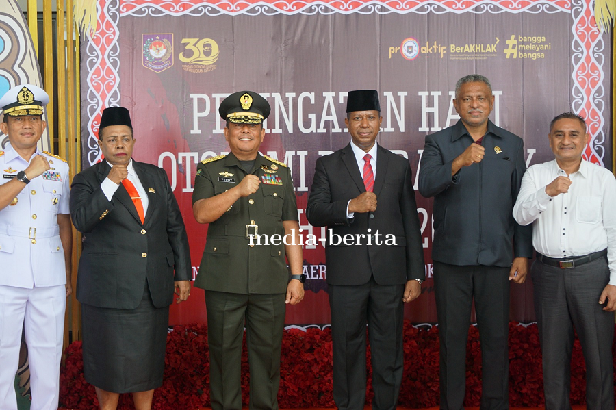 Kasdam XXIV/Mt Hadiri Peringatan Hari Otonomi Daerah ke-XXX di Papua Selatan, Perkuat Sinergi Pemban