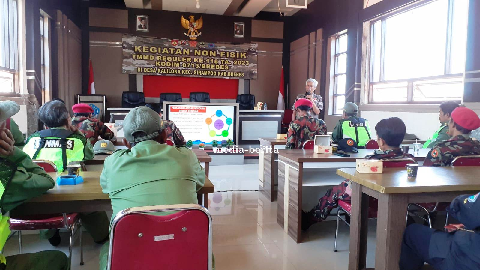 BPBD Brebes Sosialisasi Tanggap Bencana di Lokasi TMMD Reguler