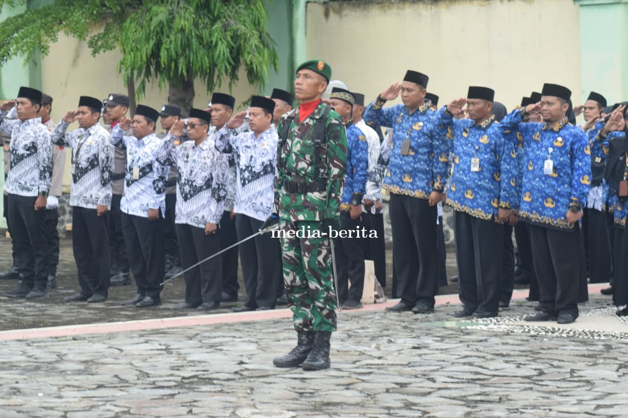 Kasdim 0712 Tegal Hadiri Upacara dan Ziarah Nasional Peringatan Hari Pahlawan ke-80 Tingkat Kabupate