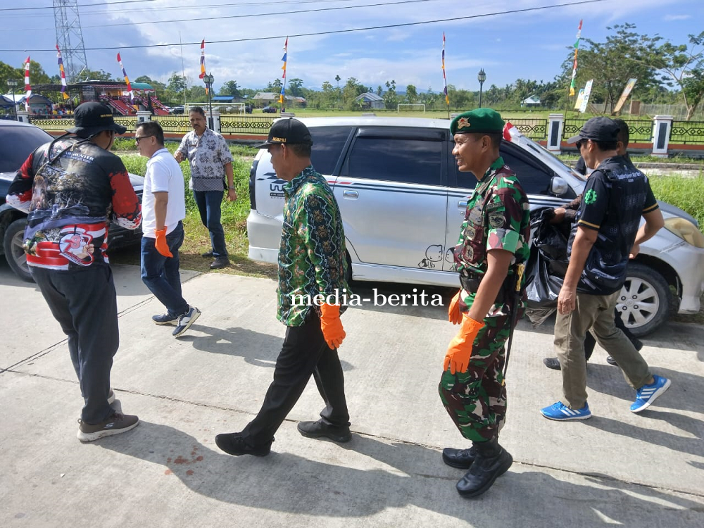Bakti Teritorial Prima Sambut HUT TNI ke-80, Koramil Arso Bersama Komponen Masyarakat Keerom Bersine
