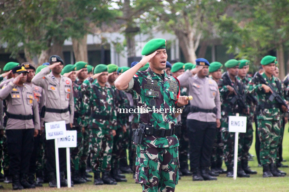 Apel Gelar Pasukan Sambut Kunjungan Kerja Wakil Presiden RI di Merauke