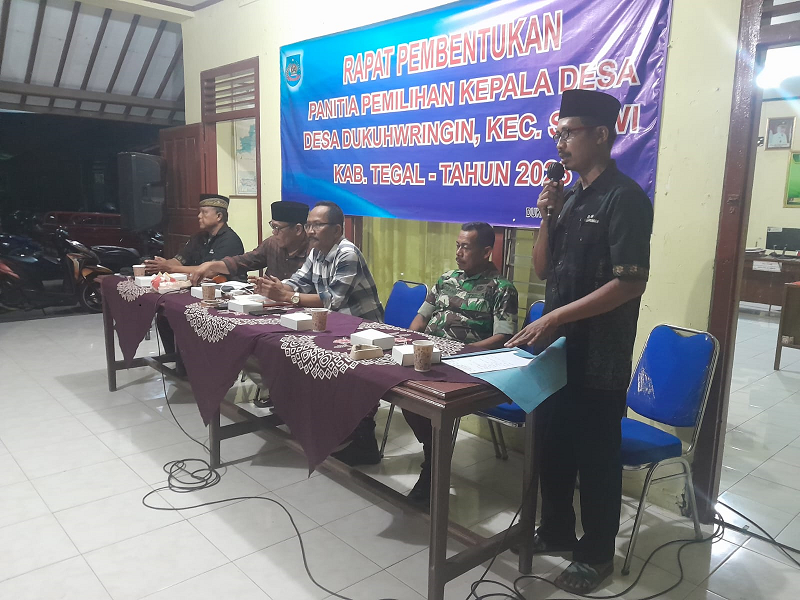 Danramil Slawi Hadiri Rapat Pembentukan Panitia Pemilihan Kepala Desa Dukuhwringin 