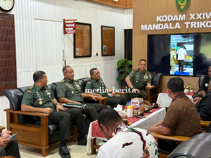 Pangdam XXIV/MT Terima Audiensi Lembaga Adat Malind Anim, Bahas Aspirasi Krusial Pendidikan, Kesehat