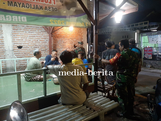 Laksanakan Patroli Malam, Danramil Talang Himbau warga tidak bermain petasan