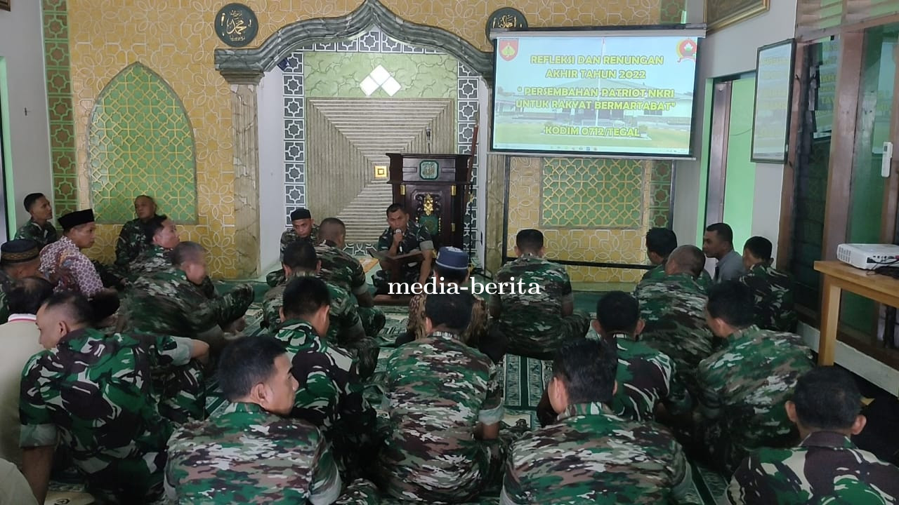 Refleksi Dan Renungan Akhir Tahun 2022, Kodim 0712 Tegal Gelar Doa Bersama