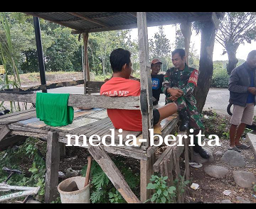 Babinsa Koramil Pagerbarang Laksanakan Komsos Dengan Warga Binaan