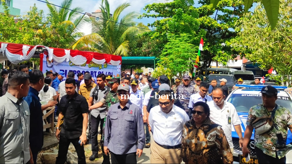 Dandim Jayapura Turut Mendampingi Ketua Komisi II DPR RI dan Wamendagri Tinjau Pelaksanaan PSU Pilgu