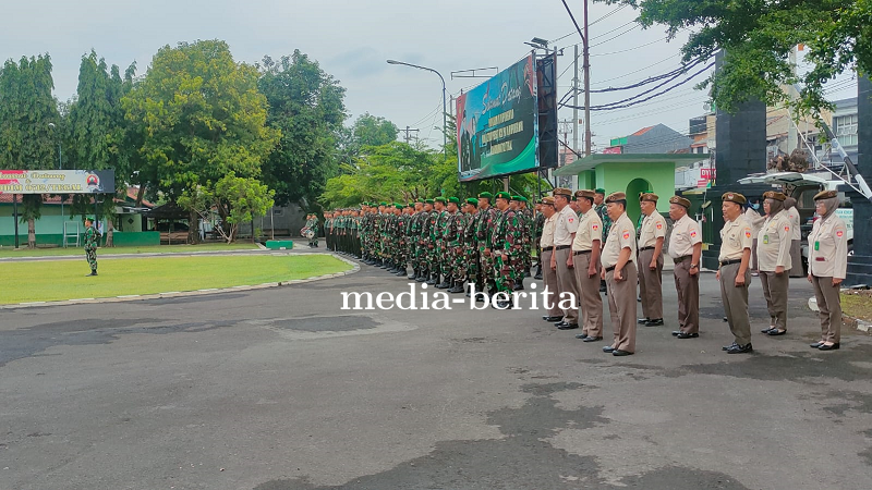 Kodim 0712 Tegal Gelar Upacara Mingguan 27 Oktober 2023