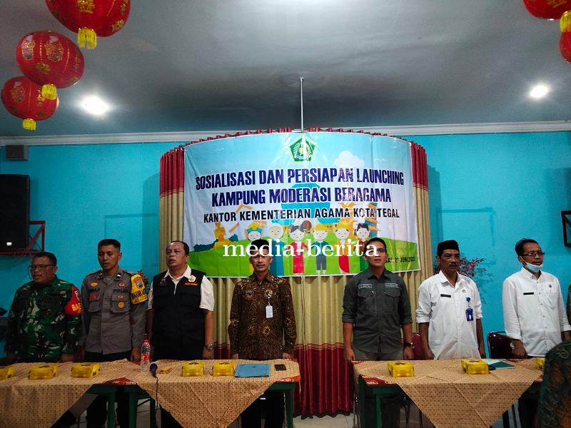 Babinsa Tegal Barat Hadiri Sosialisasi Dan Persiapan Launching Kampung Moderasi Beragama