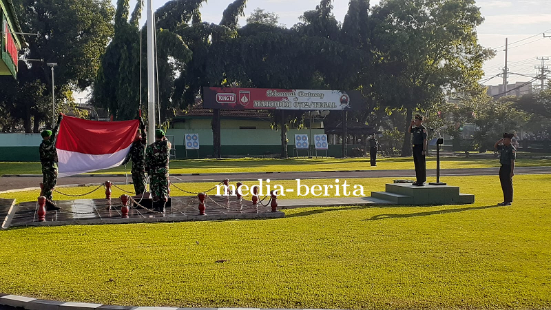 Kepala Staf Kodim Tegal Bacakan Amanat Danrem 071 Wijayakusuma