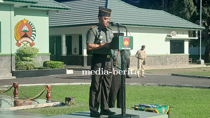 Bacakan Amanat Pangdam, Dandim Tegal Pimpin Upacara Bendera