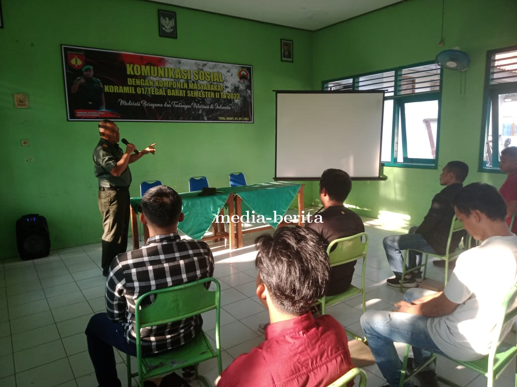 Koramil 01 Tegal Barat Gelar Komunikasi Sosial Dengan Komponen Masyarakat