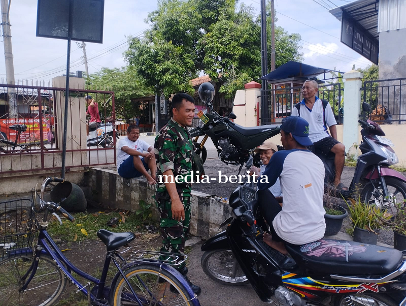 Tingkatkan Sinergitas, Babinsa Lakukan Komsos