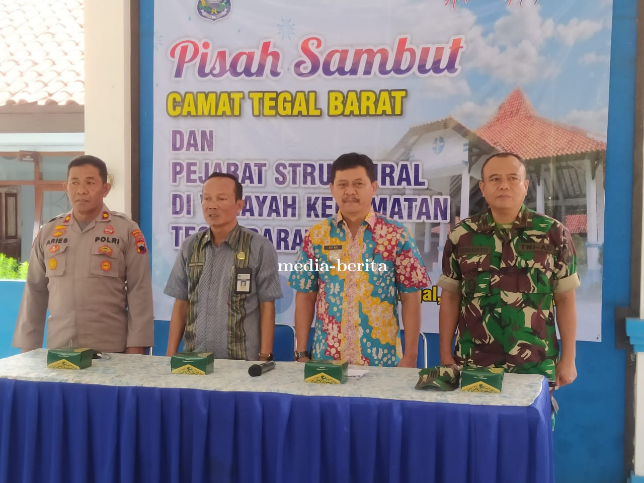 Danramil 01 Tegal Barat Hadiri Acara Pisah Sambut Camat Tegal Barat