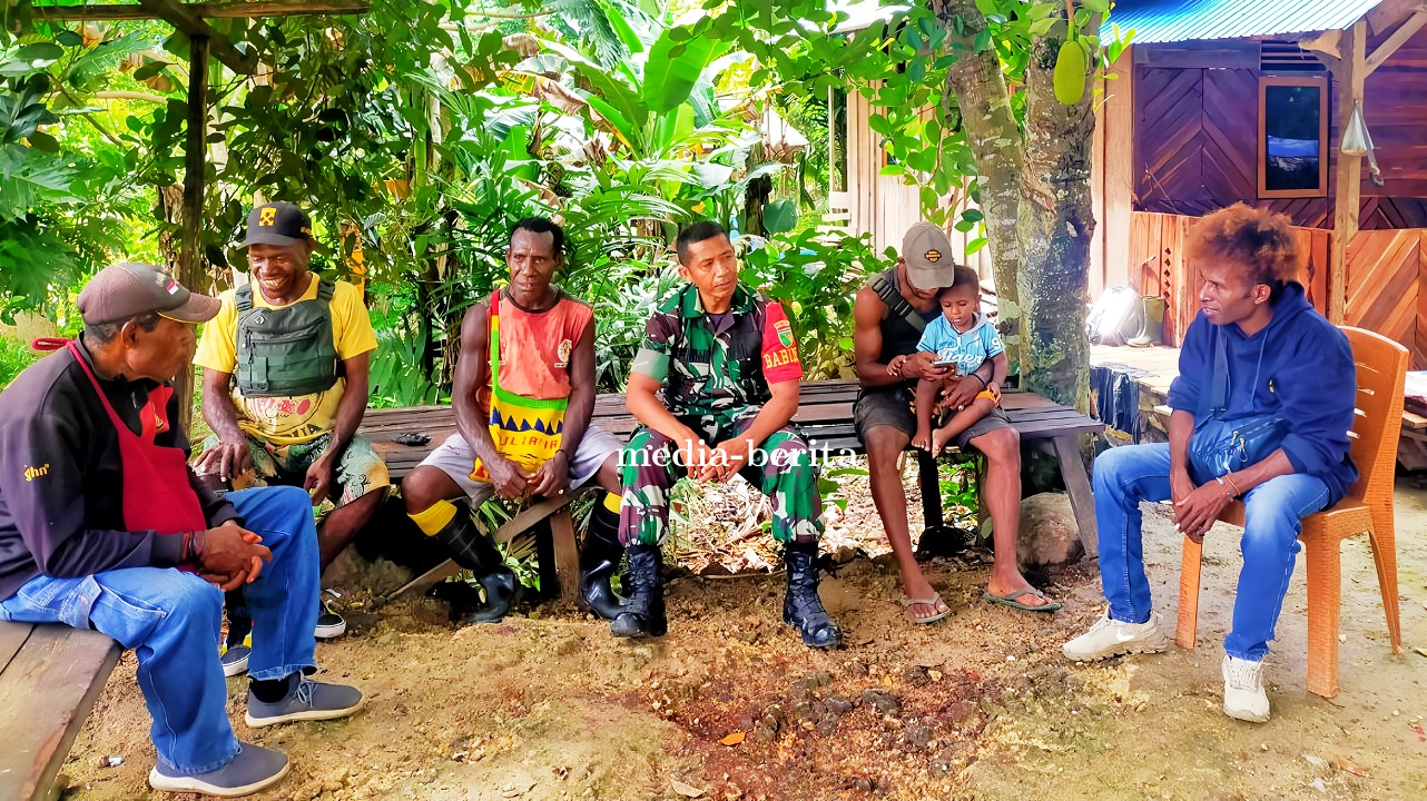 Jelang Pemilu Babinsa Skanto Himbau Jaga Kamtibmas Di Wilayah Binaan