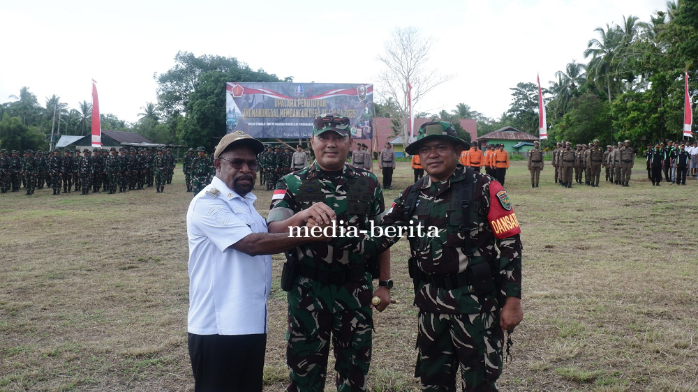 TMMD Kodim Jayapura Resmi Ditutup, Danrem Apresiasi Pemkab Jayapura