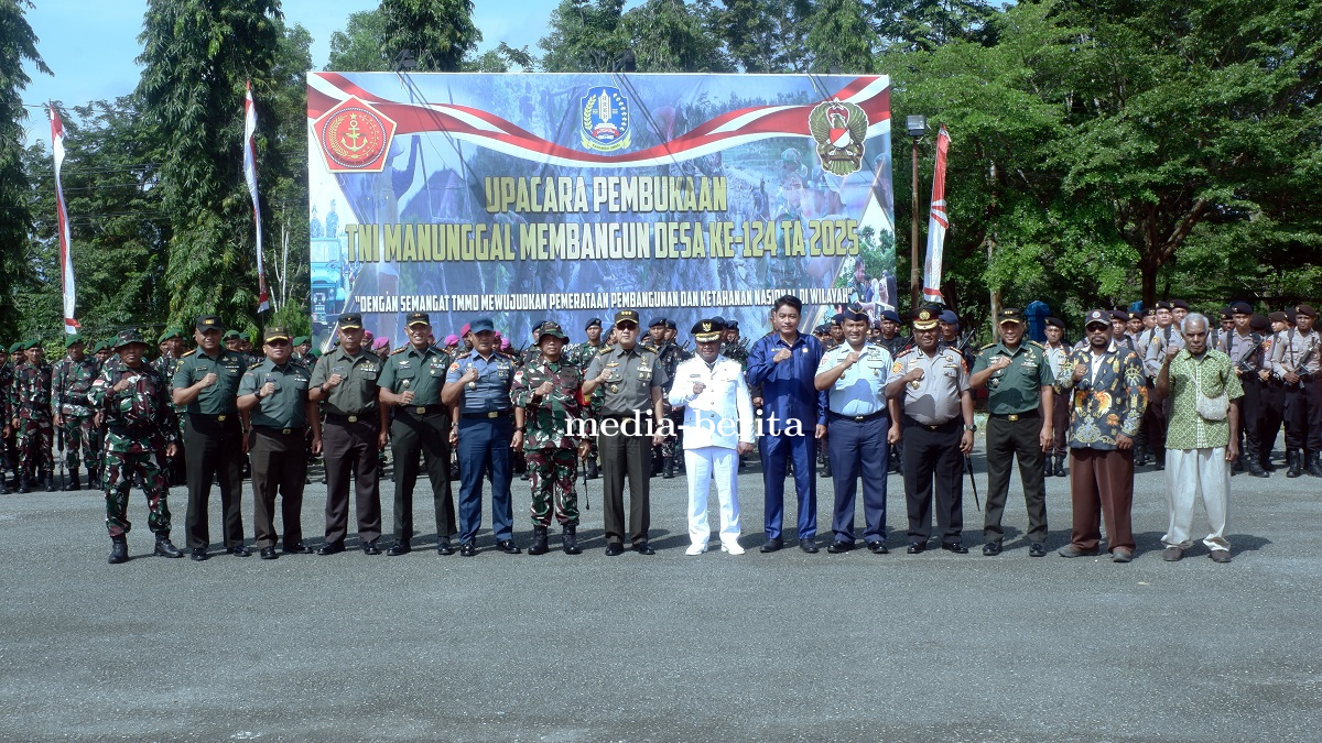 Kodim Jayapura Gelar TMMD Ke-124 di Kampung Bring, Dandim : Cuaca Menjadi Tantangan Terbesar