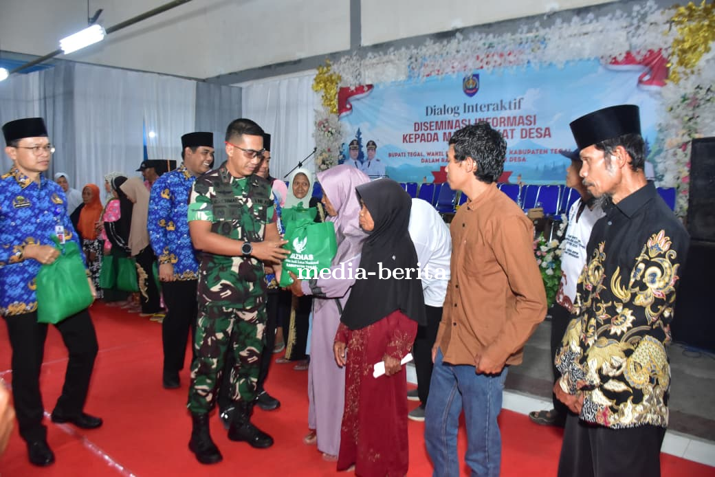 Dandim 0712 Tegal Hadiri Kegiatan Tilik Desa Bersama Bupati Tegal di Kecamatan Bojong