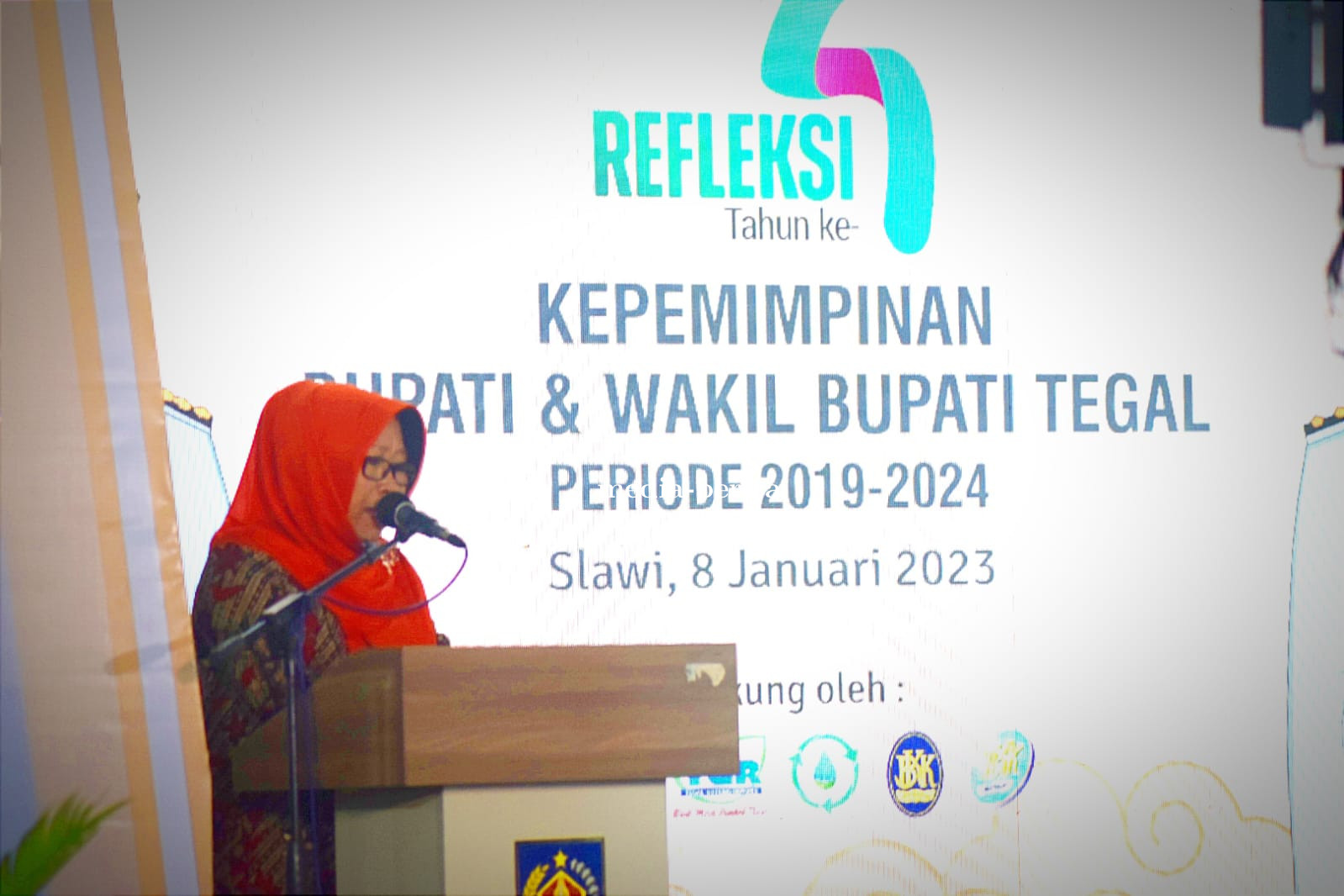 Dandim Tegal Hadiri Refleksi Empat Tahun Kepemimpinan Bupati dan wakil Bupati Tegal