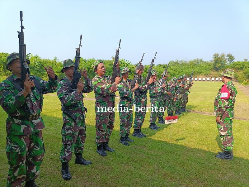 Tingkatkan Kemampuan Menembak, Kodim 0712 Tegal Gelar Latbakjatri TW II Tahun 2024