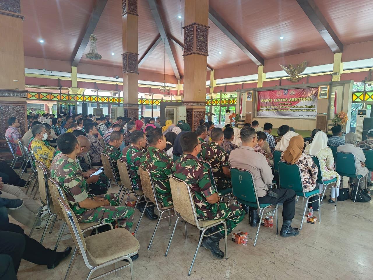 Dandim Tegal Hadiri Rapat Lintas Sektoral Bahas Standar Kelayanan Konsumsi Program Makan Bergizi