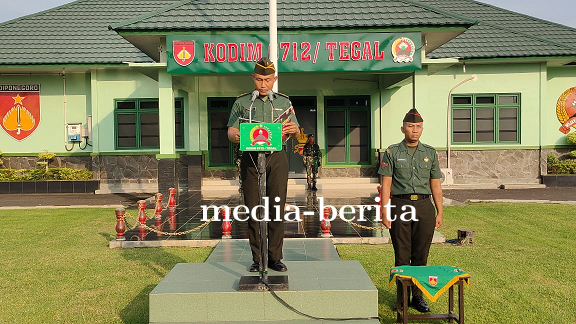 Kabenglap Slawi Pimpin Upacara Di Kodim 0712 Tegal 