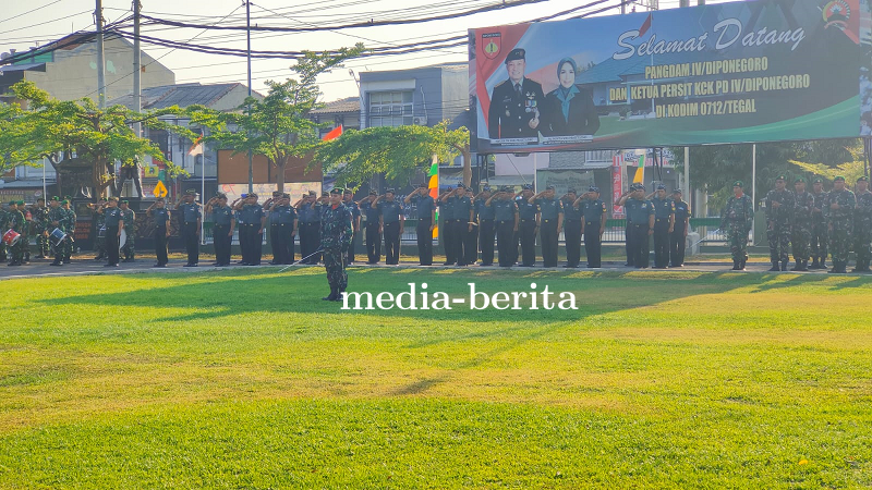 Bacakan Amanat Panglima TNI, Dandim Tegal Pimpin Upacara 17 Oktober 2023
