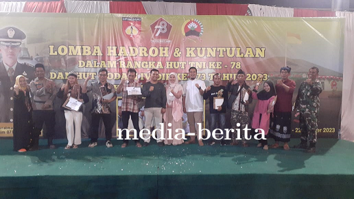 Kodim 0712 Tegal Gelar Lomba Hadroh Dan Kuntulan Dalam Rangka HUT TNI Ke-78 Dan HUT Kodam IV/Dip Ke-
