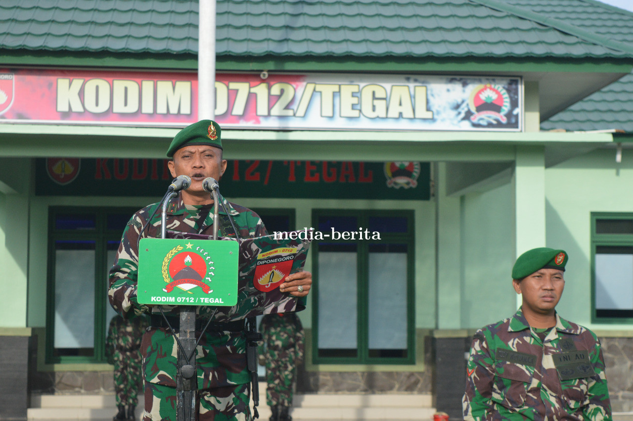 Kodim 0712 Tegal Gelar Upacara Hari Senin
