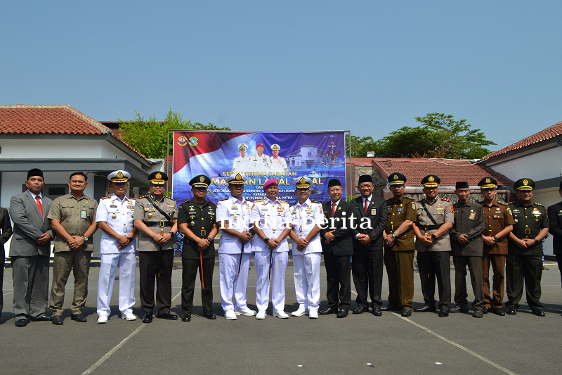 Dandim 0712 Tegal Hadiri Serah Terima Jabatan Danlanal Tegal