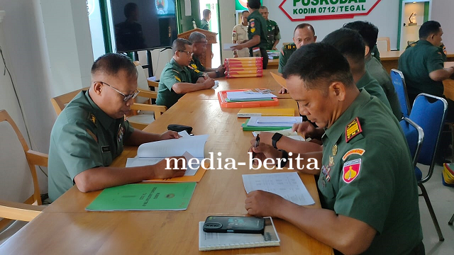 Tim Was Audit Itdam IV Diponegoro Kunjungi Kodim 0712 Tegal