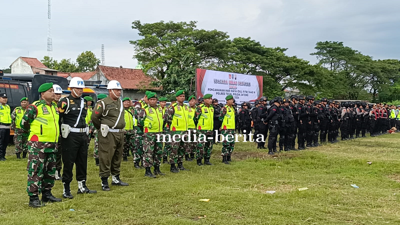 Wakili Dandim 0712 Tegal, Kasdim Hadiri Apel Gelar Pasukan Pengamanan Hari Raya Idul Fitri 1445 H Ti