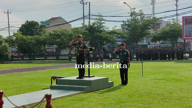 Pimpin Upacara Hari Senin, Dandim 0712 Tegal Sampaikan Amanat Pangdam IV Diponegoro