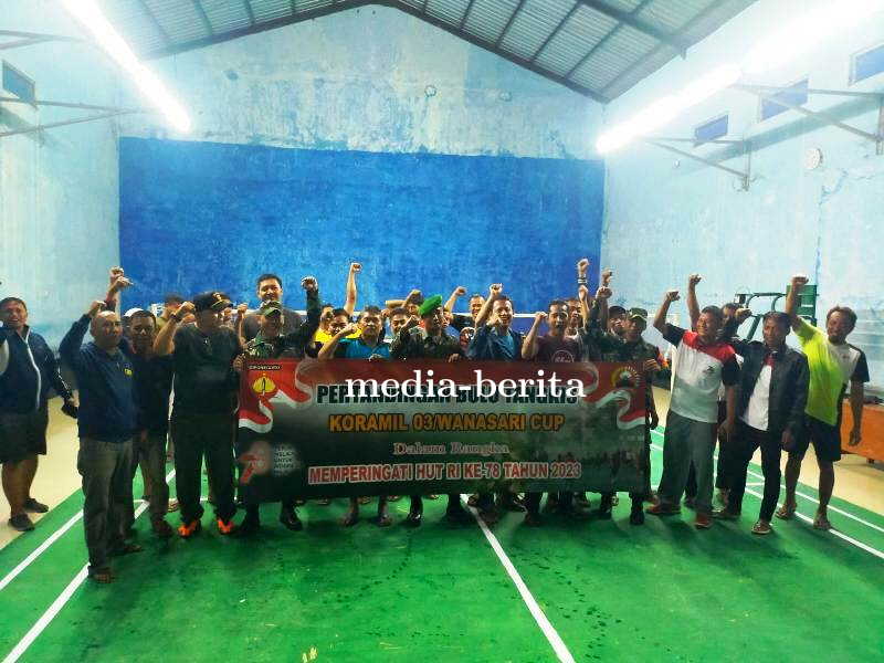 Koramil 03 Wanasari Gelar Turnamen Badminton HUT RI Ke-78