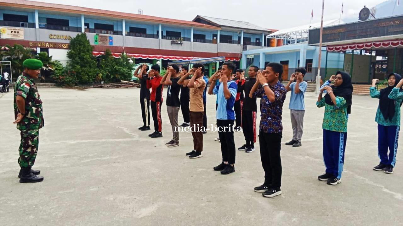 Semarak Kemerdekaan: Prajurit Koramil Sentani Bentuk Paskibra Disiplin dan Berkarakter