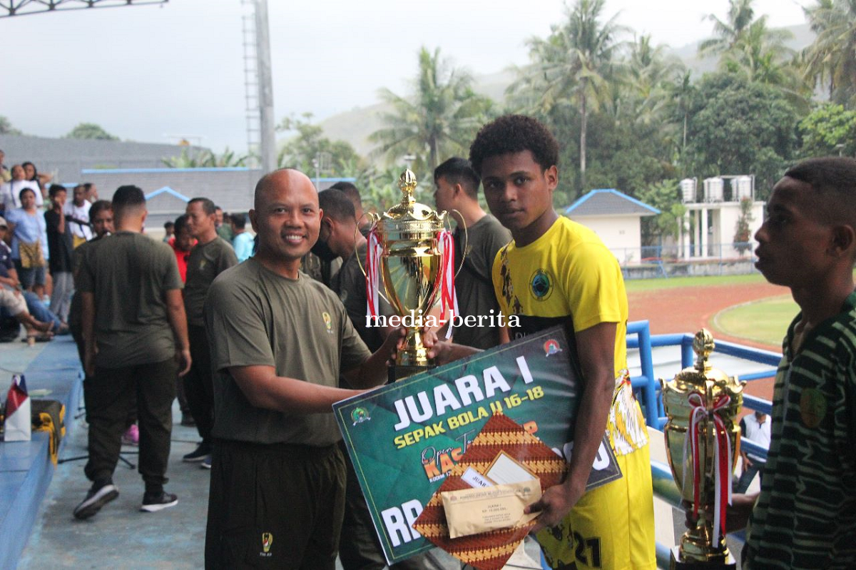 Dandim Jayapura Tutup Open Tournament Kasad Cup 2023 Tingkat Kodim