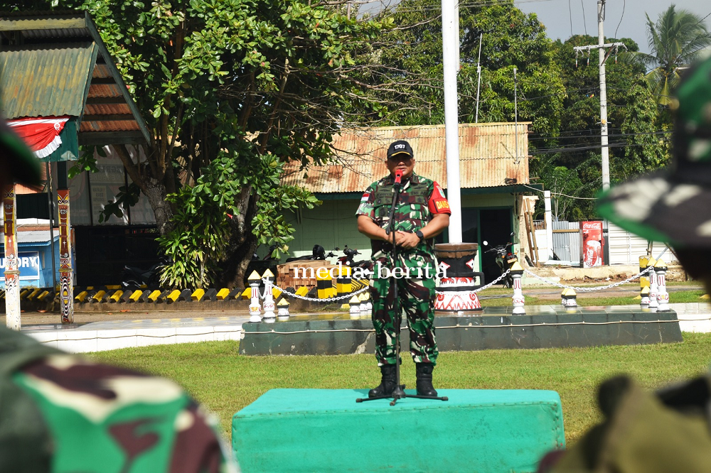 Dengan Semangat Pengabdian, Satgas Tmmd Ke-125 Siap Membangun Di Kampung Kamno Sari