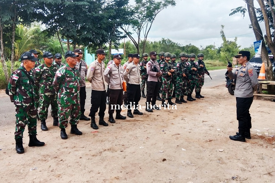 Jelang Hari Raya Idul Fitri, TNI-Polri di Sota Sweeping Gabungan Amankan Wilayah Perbatasan