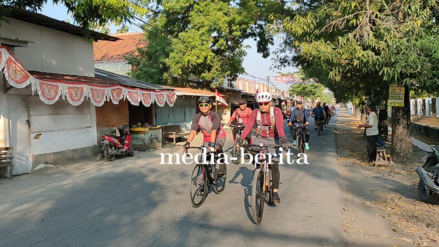 Jaga Kebugaran, Dandim Tegal Ajak Gowes Bareng Anggota 