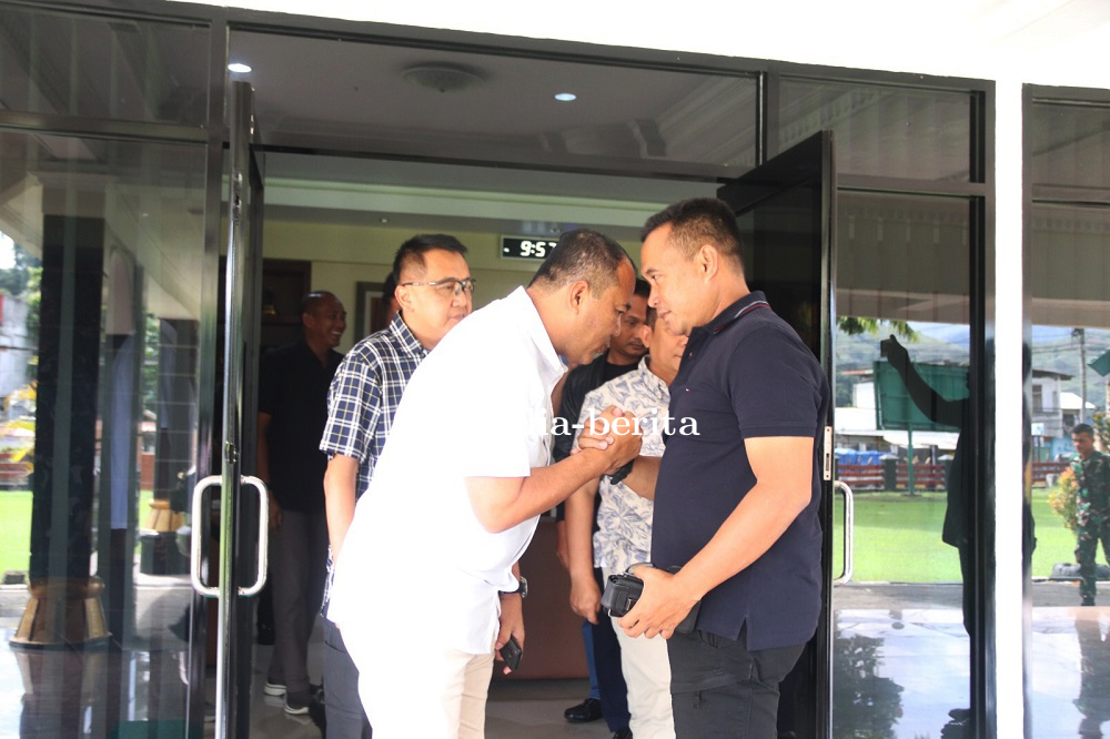 Danrem 172/PWY Sambut Kunjungan Silaturahmi Pangdam I/Bukit Barisan