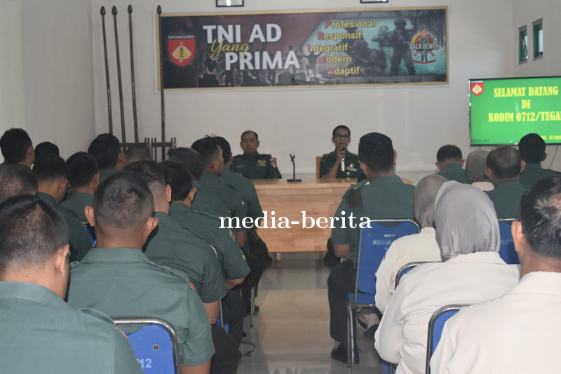 Prajurit Kodim Tegal Terima Penyuluhan Hukum Dari Kumdam IV Diponegoro