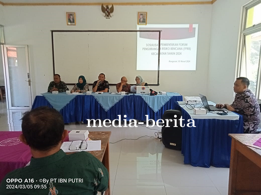 Batuud Koramil Margasari Hadiri Rapat Pembentukan Forum Pengurangan Risiko Bencana Tingkat Kecamatan